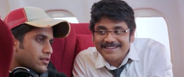 Nagarjuna Akkineni and Naga Chaitanya Akkineni in Manam (2014)