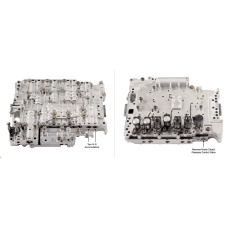 Valve body with solenoids [without TCM] RE5R05A 2nd Designe, Low Cost Clutch Solenoid, [2 N-R accumulators, with Reverse Brake Clutch pressure control vave] -not regenerated