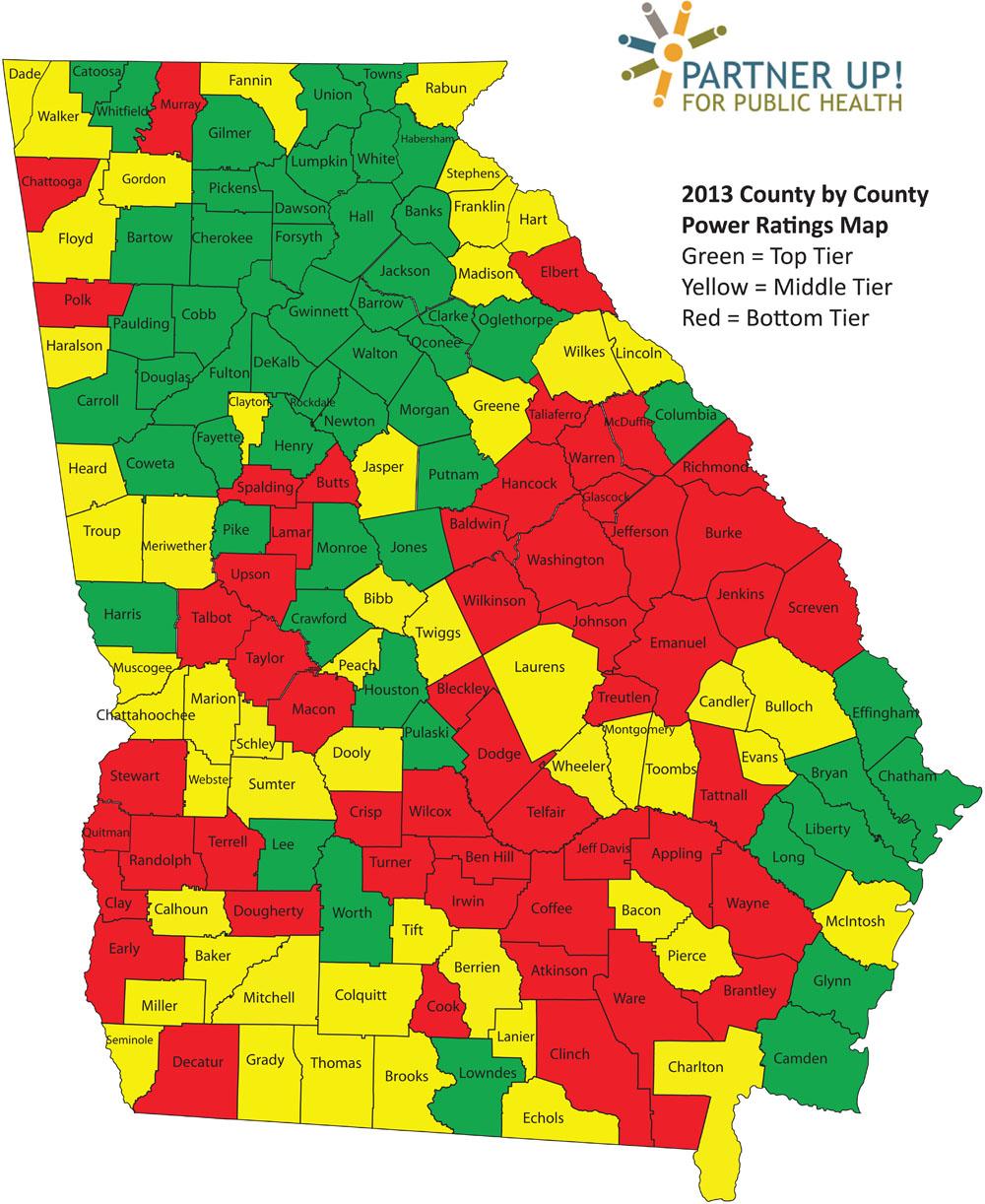 Free Map Of Georgia Counties image.