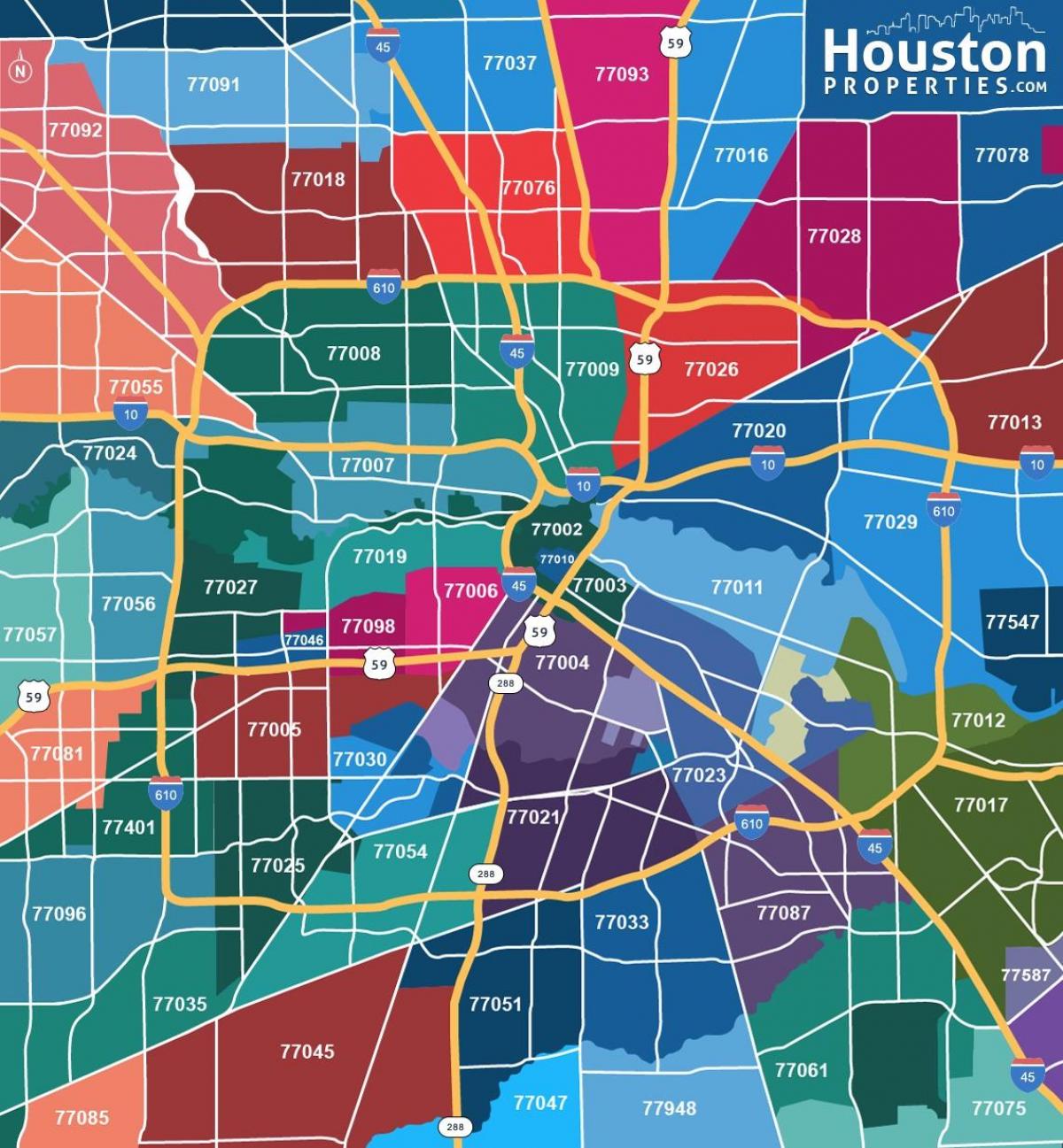 Houston Zip Code Map 2021 An Extremely Detailed Map Of The 2020 Photos ...