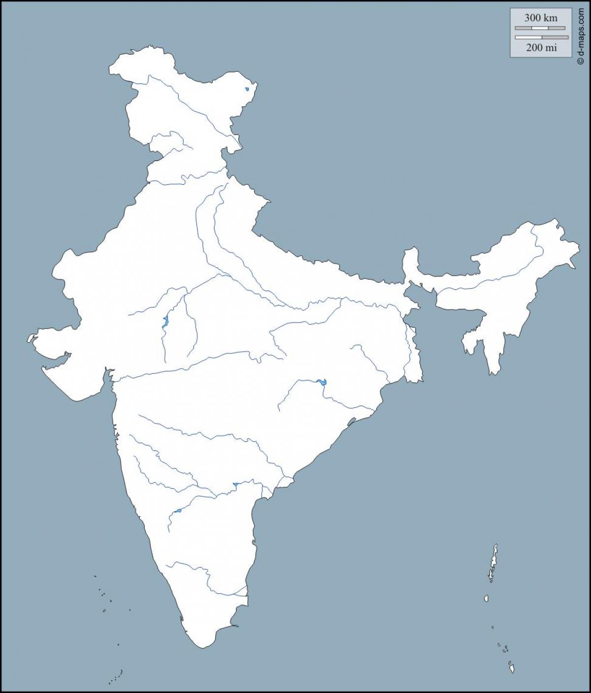 What Is Outline Map Of India - Map of world