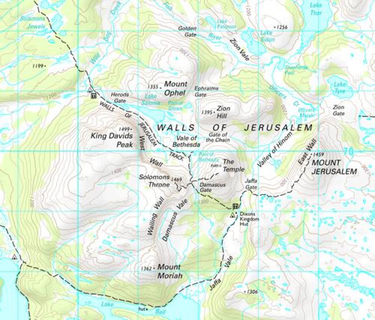 Mountains Of Jerusalem Map