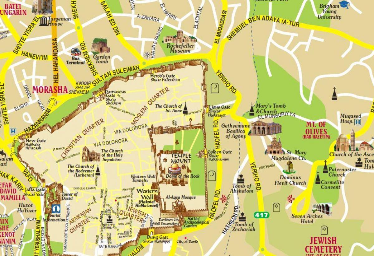 Mount Of Olives Map