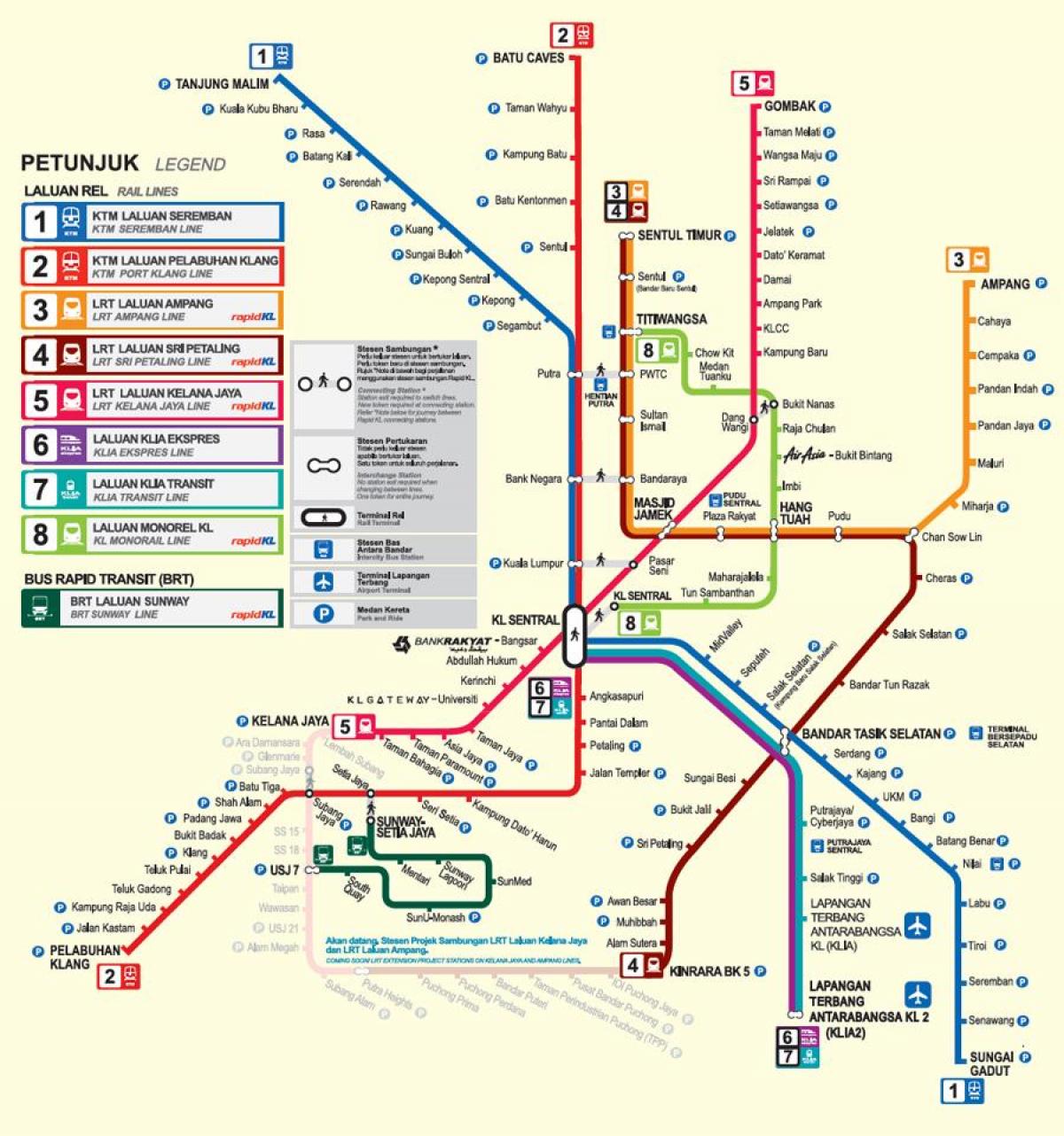 LRT Route Map Kl