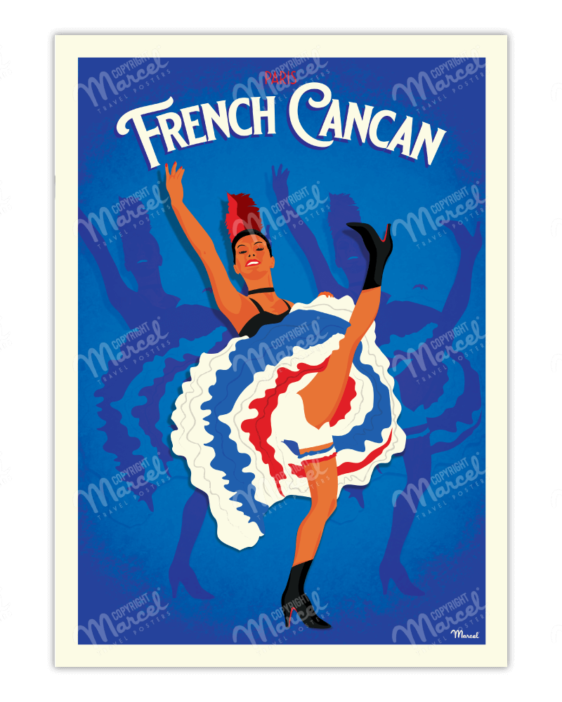 AFFICHE PARIS "French Cancan"