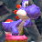 Blue Yoshi from Yoshi's New Island