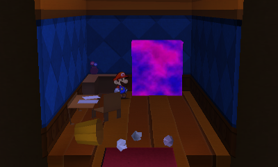 Fourth paperization spot in The Enigmansion of Paper Mario: Sticker Star.