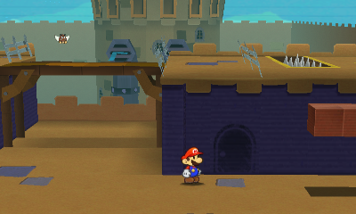 Last paperization spot in Goomba Fortress of Paper Mario: Sticker Star.