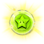 Sprite of a Grand Green Star Coin, from Puzzle & Dragons: Super Mario Bros. Edition.