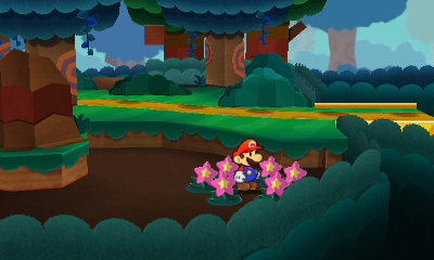 Last paperization spot in Strike Lake of Paper Mario: Sticker Star.