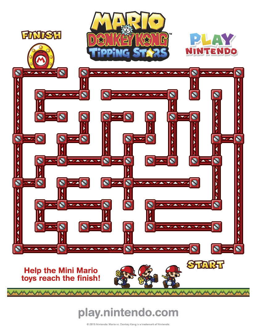 Free Printable Super Mario Activity Sheets