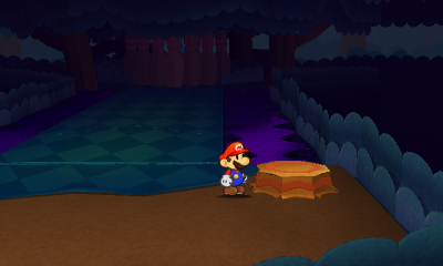 Second paperization spot in Strike Lake of Paper Mario: Sticker Star.