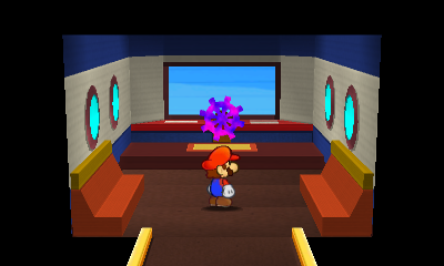 Last paperization spot in Surfshine Harbor of Paper Mario: Sticker Star.