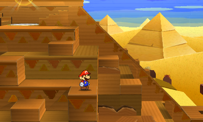 Eleventh paperization spot in Drybake Desert of Paper Mario: Sticker Star.