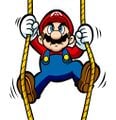 Mario climbing ropes