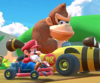 Thumbnail of the Pauline Cup challenge from the Flower Tour; a Vs. Mega Donkey Kong challenge set on 3DS Cheep Cheep Lagoon (reused as the Dixie Kong Cup's bonus challenge in the 2023 Space Tour)