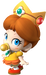 Artwork of Baby Daisy for Mario Kart Wii (also used in Mario Super Sluggers and Mario Kart Tour)