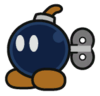 Bob-omb sprite from Paper Mario: Color Splash