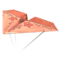 Pink Gold Paper Glider