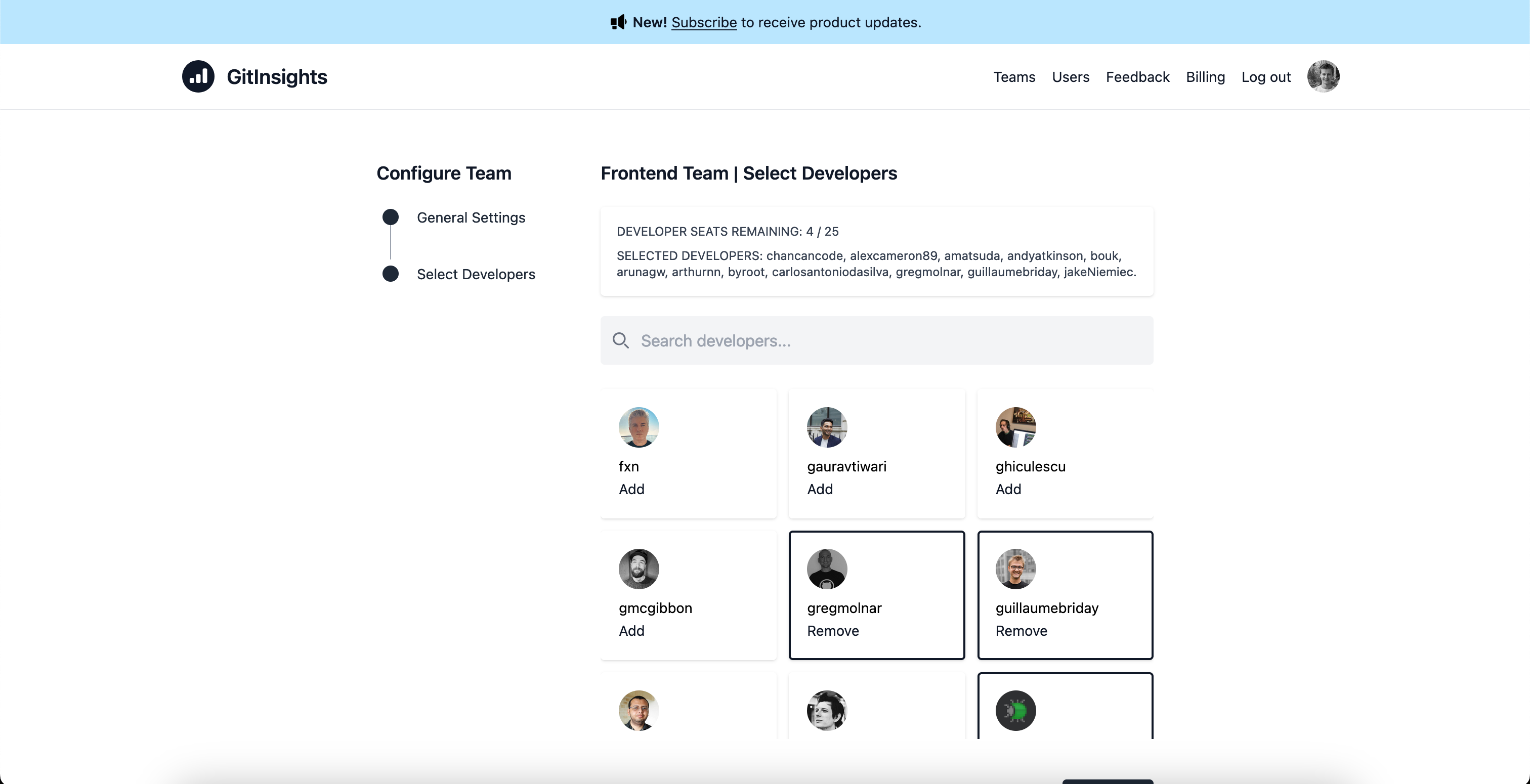 GitInsights screenshot