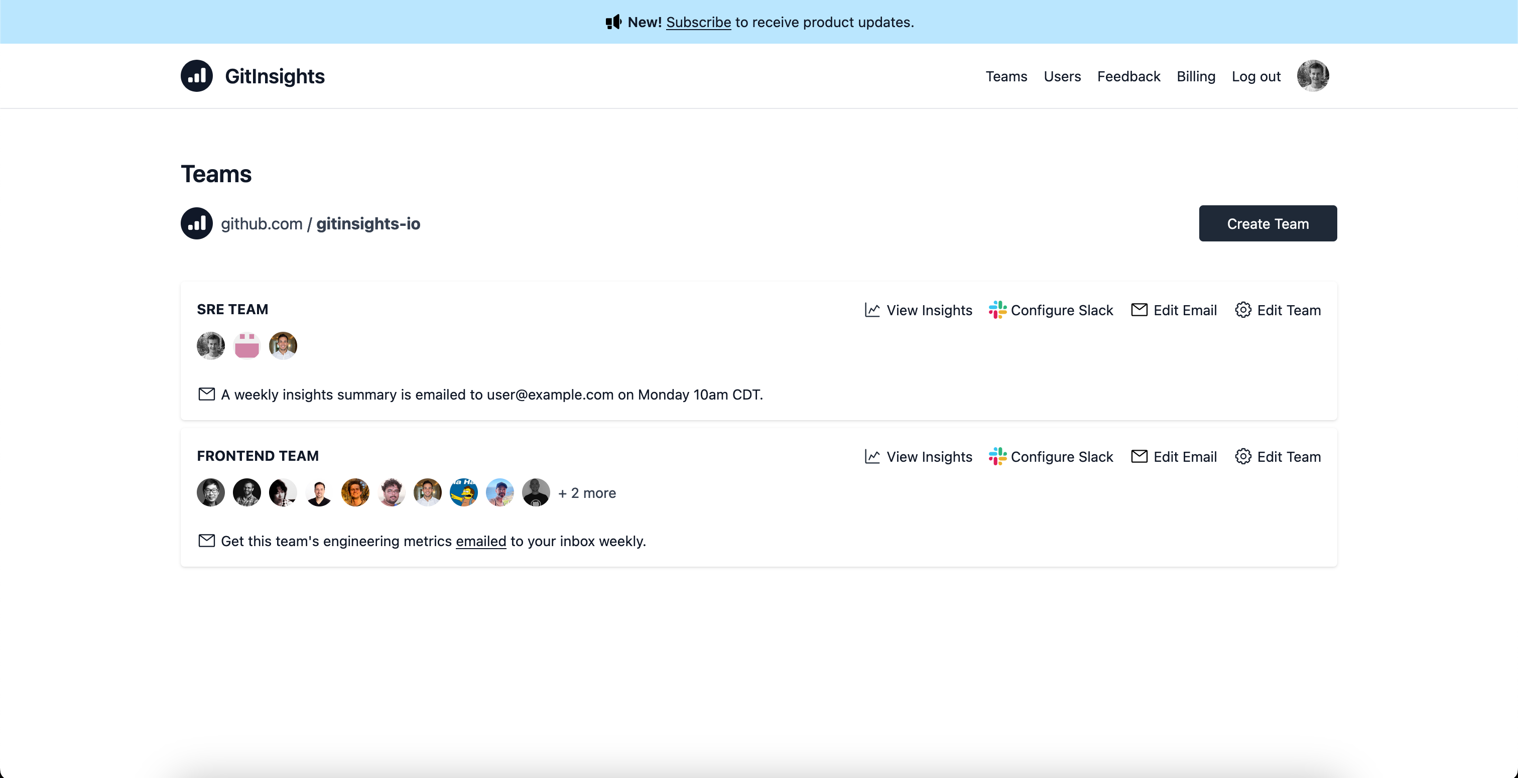 GitInsights screenshot