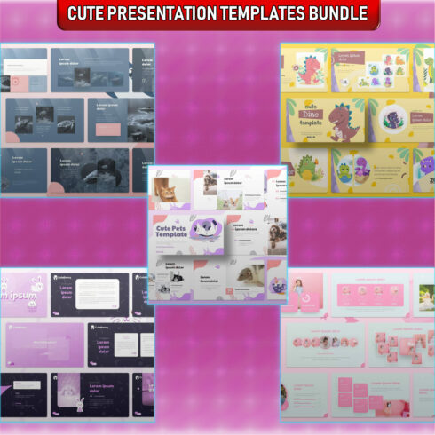 Cute Presentation Templates Bundle – MasterBundles