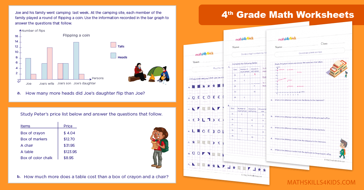 4th grade math worksheets with answers pdf free printable worksheets for fourth grade