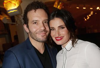 Idina Menzel with her husband Aaron Lohr