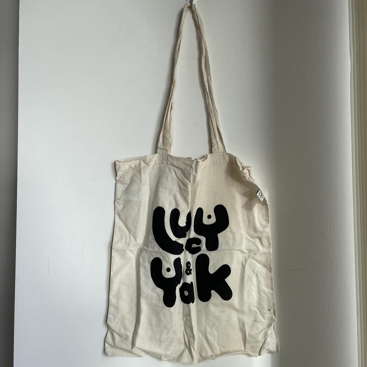 Lucy & Yak tote bag in cream and black A few minor... - Depop