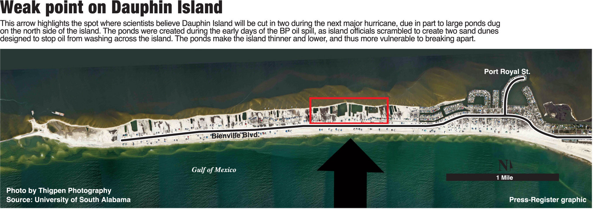 Dauphin Island likely to breach in next major hurricane, says engineer ...