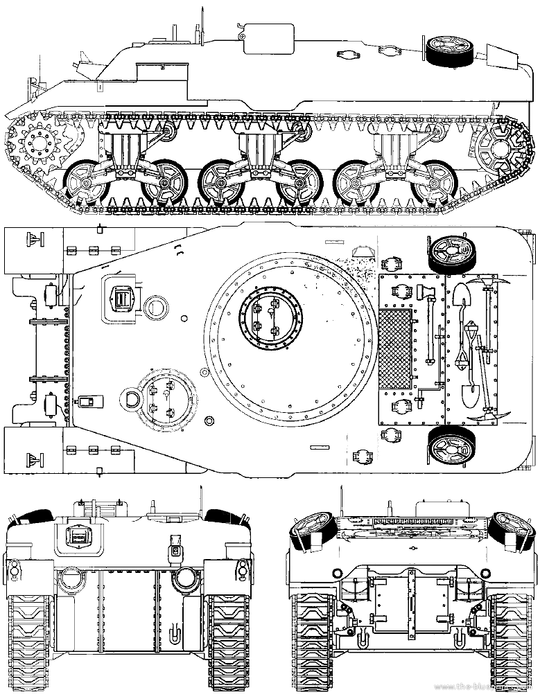 RAM Badger APC tank - drawings, dimensions, figures | Download drawings ...