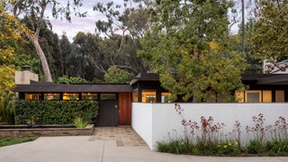 This image may contain Outdoors Flagstone Patio Arbour Garden Plant Tree and Porch