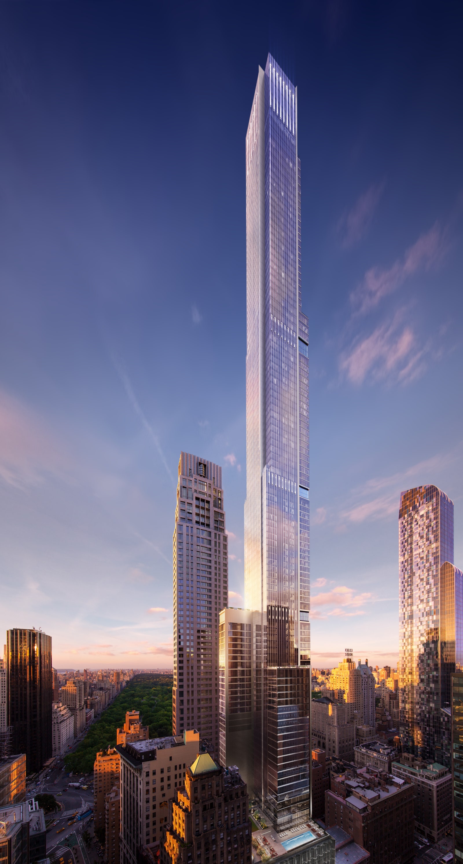 a tall tower tower rendering