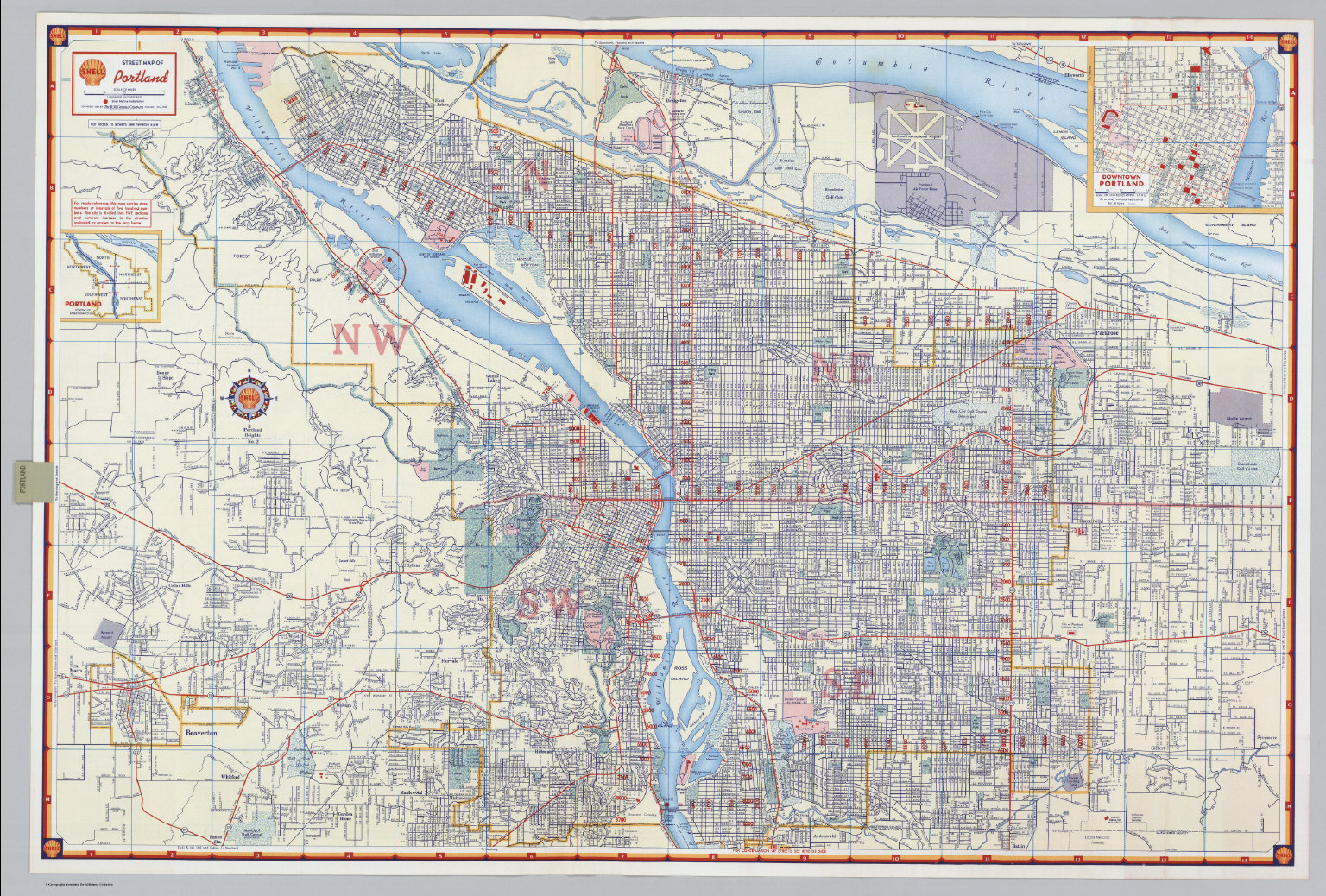 Road And Neighborhood Map Of Portland Oregon Stock Ve - vrogue.co