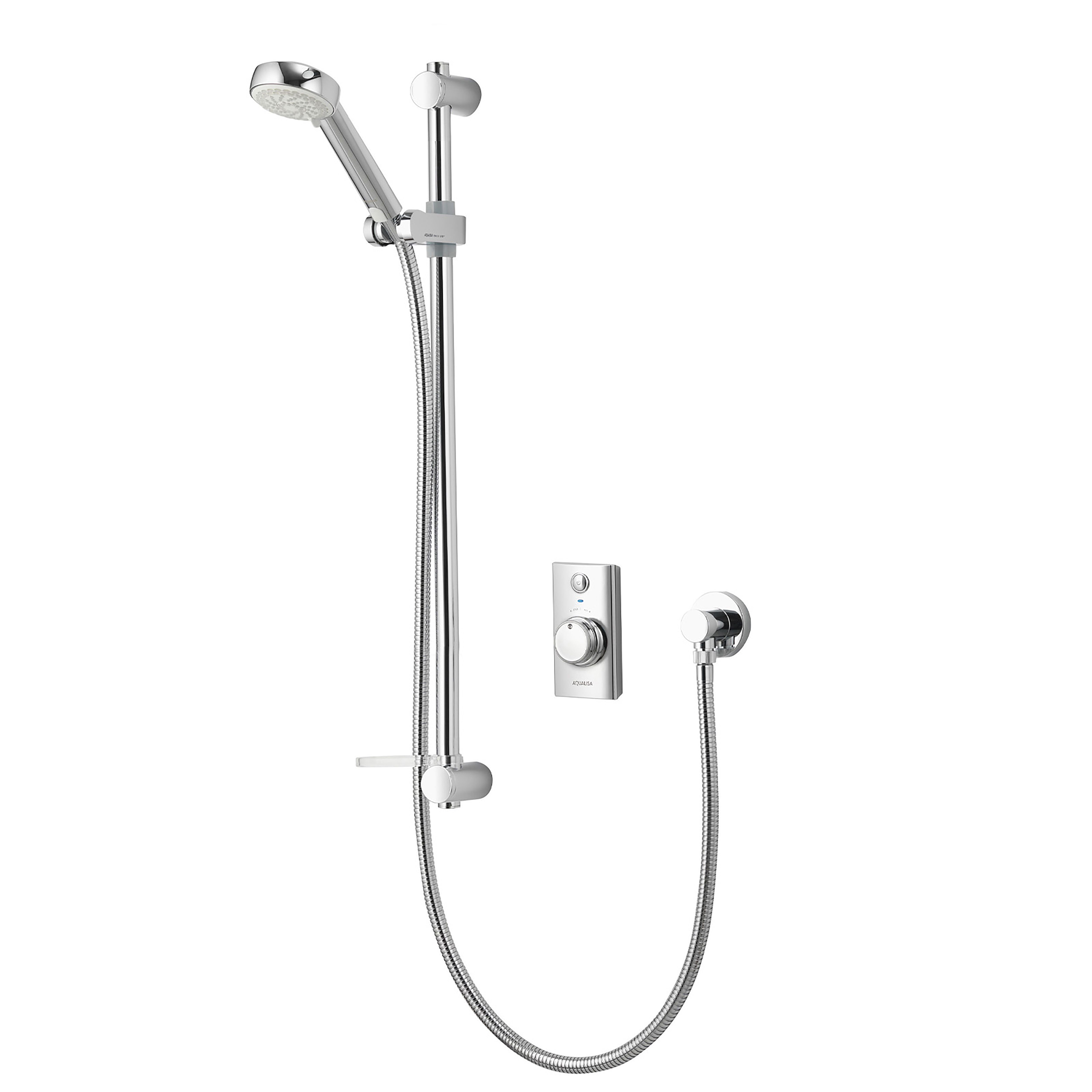 Aqualisa Visage Smart Concealed valve Gravity-pumped Wall fed Smart Digital 4-spray pattern Shower with Adjustable Shower head