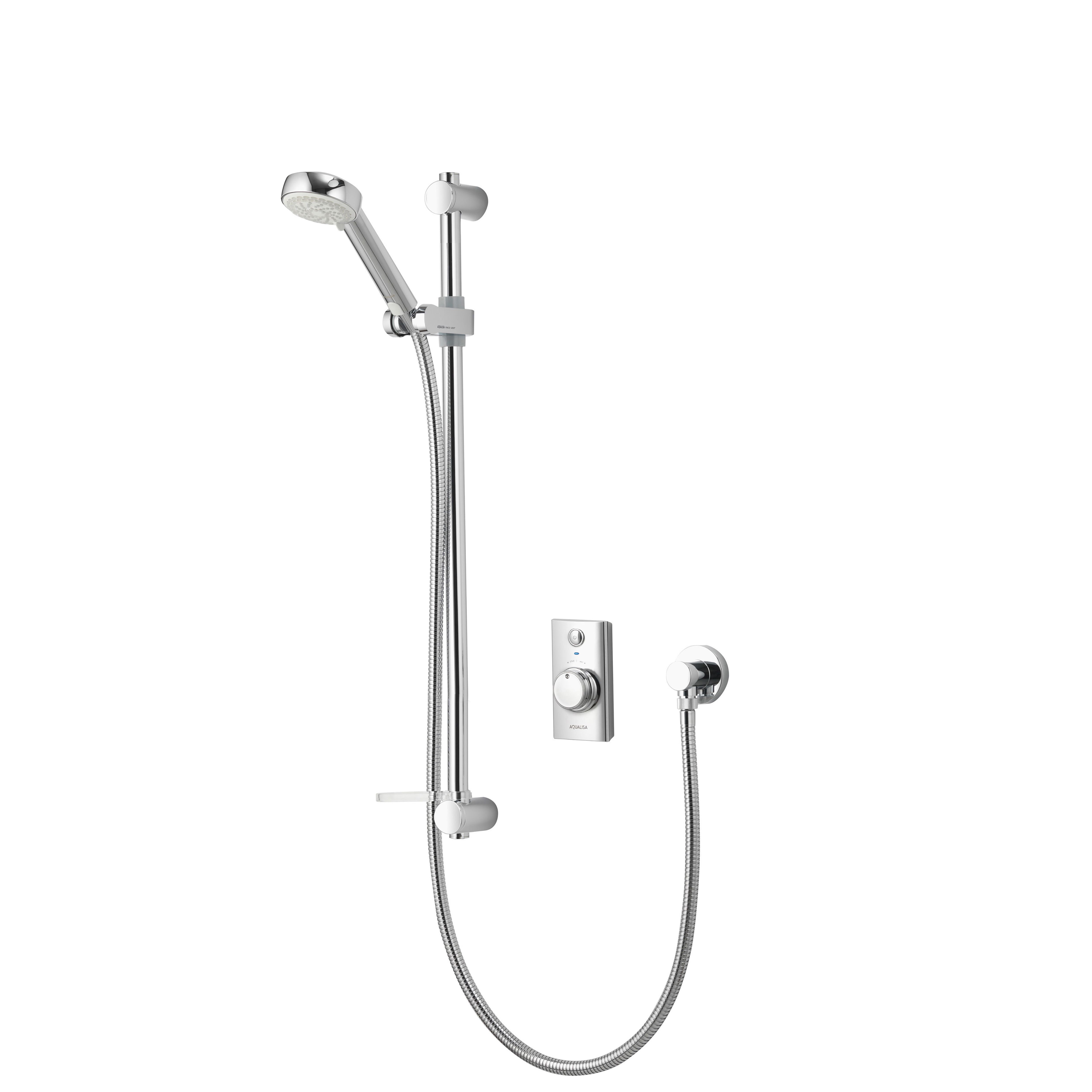 Aqualisa Visage Smart Concealed valve HP/Combi Wall fed Smart Digital 4-spray pattern Shower with Adjustable Shower head