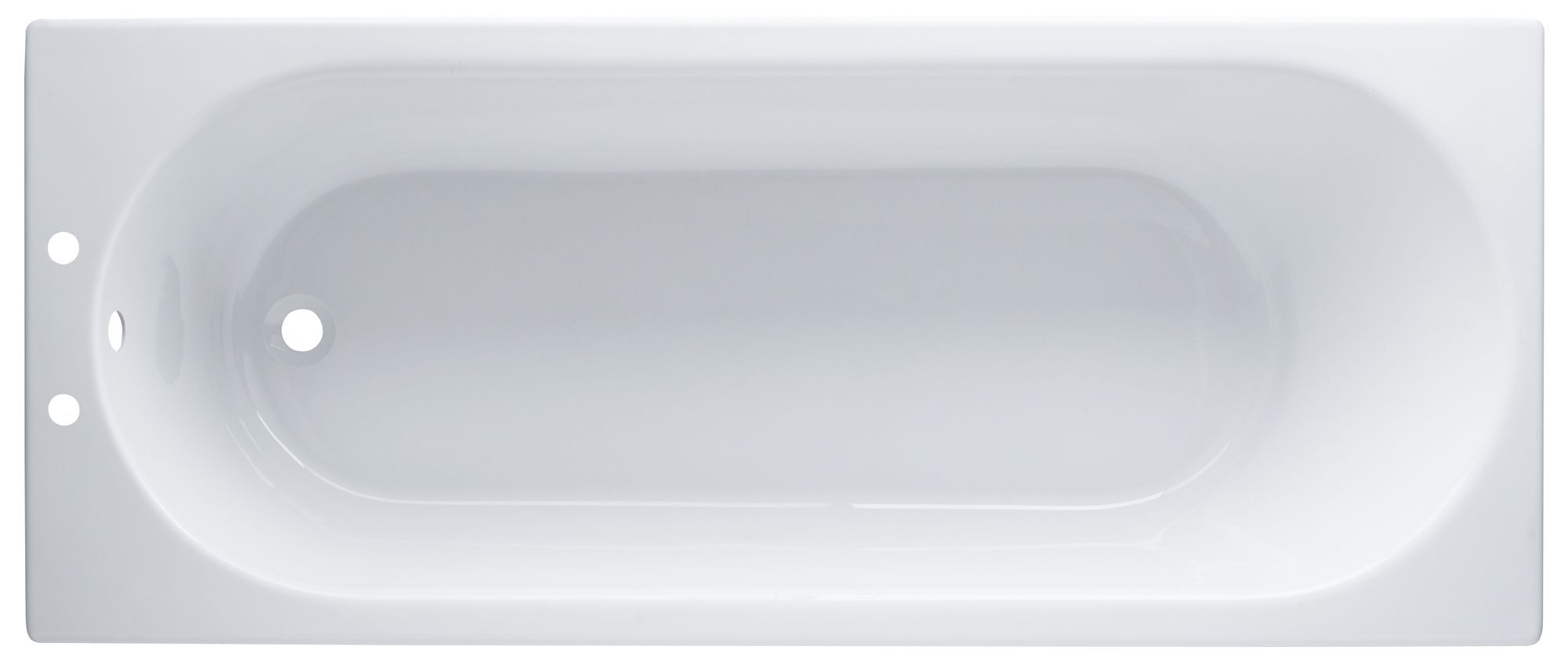 Cooke & Lewis Shaftesbury White Supercast acrylic Rectangular Straight Bath (L)1700mm (W)700mm