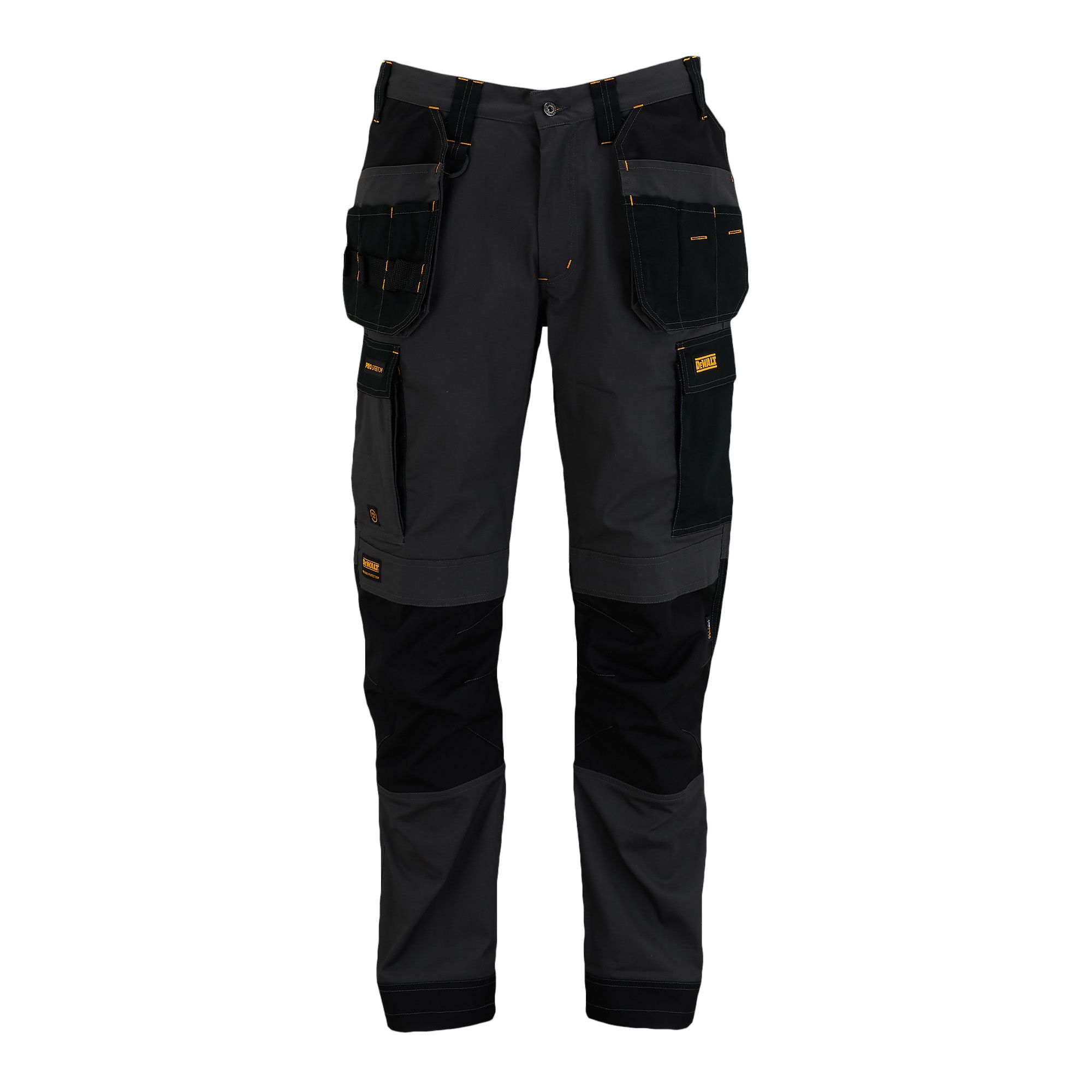 DeWalt Florida Grey & black Men's Holster pocket trousers, W36" L31"