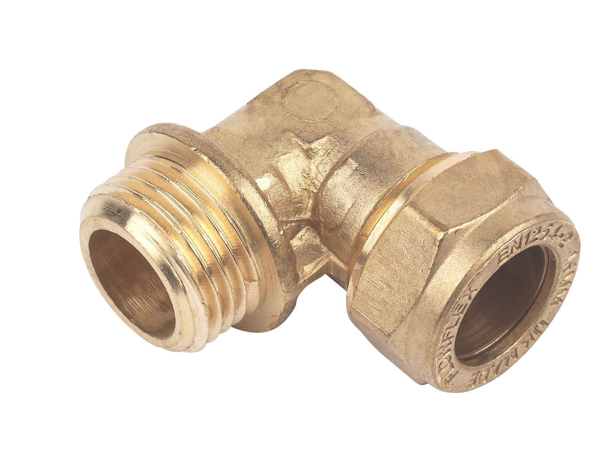 Plumbsure Compression 90° Pipe elbow (Dia)15mm