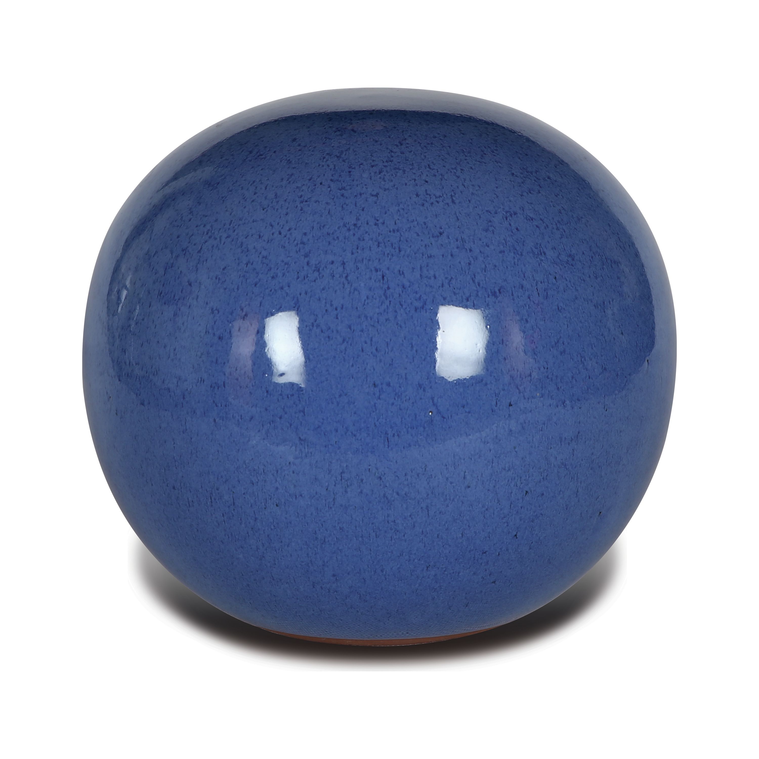 Terrastyle Blue Terracotta Sphere Garden ornament (H)22cm