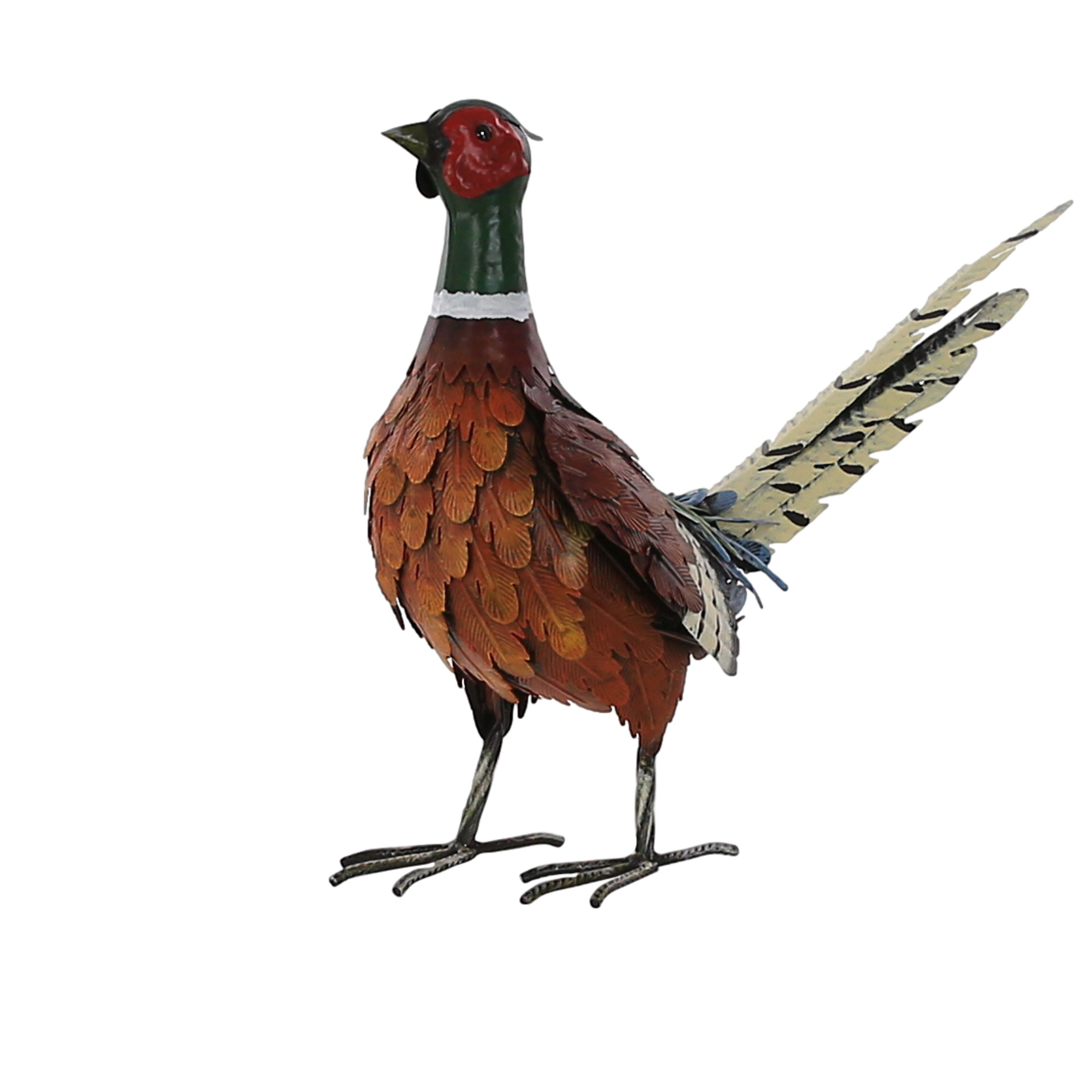 Terrastyle Green Steel Pheasant Garden ornament (H)39cm