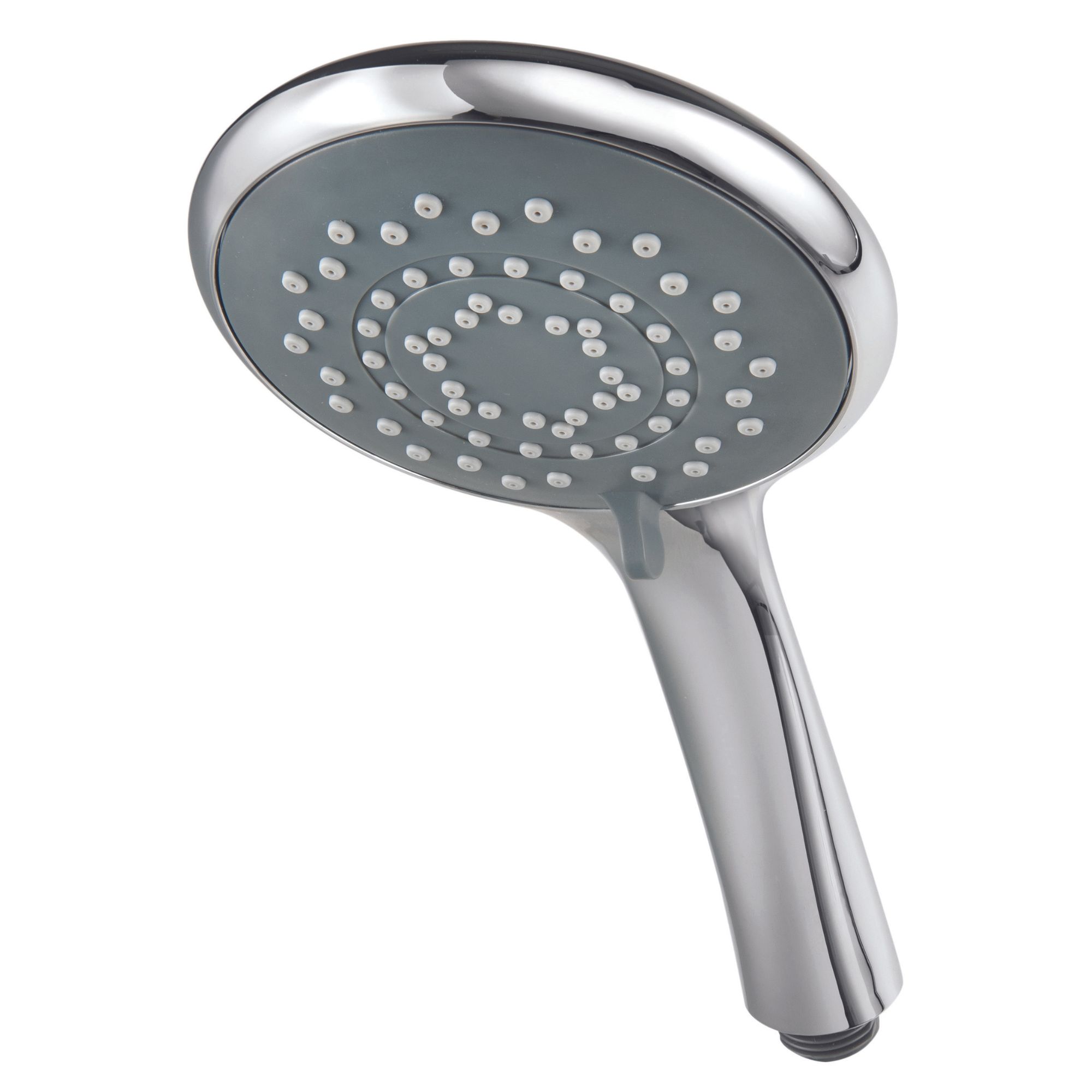 Triton Chrome effect 5-spray pattern Shower head, 245mm