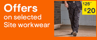 Offers on selected Site workwear. Shop this offer.