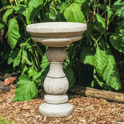 beautiful Bubble Design Stone Birdbath