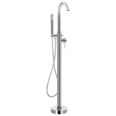 Freestanding Bathtub Faucet Stainless Steel 118.5 cm