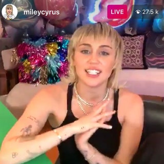 Miley Cyrus unveiled a choppy new fringe on her Instagram Live and people are pondering whether she was inspired by...