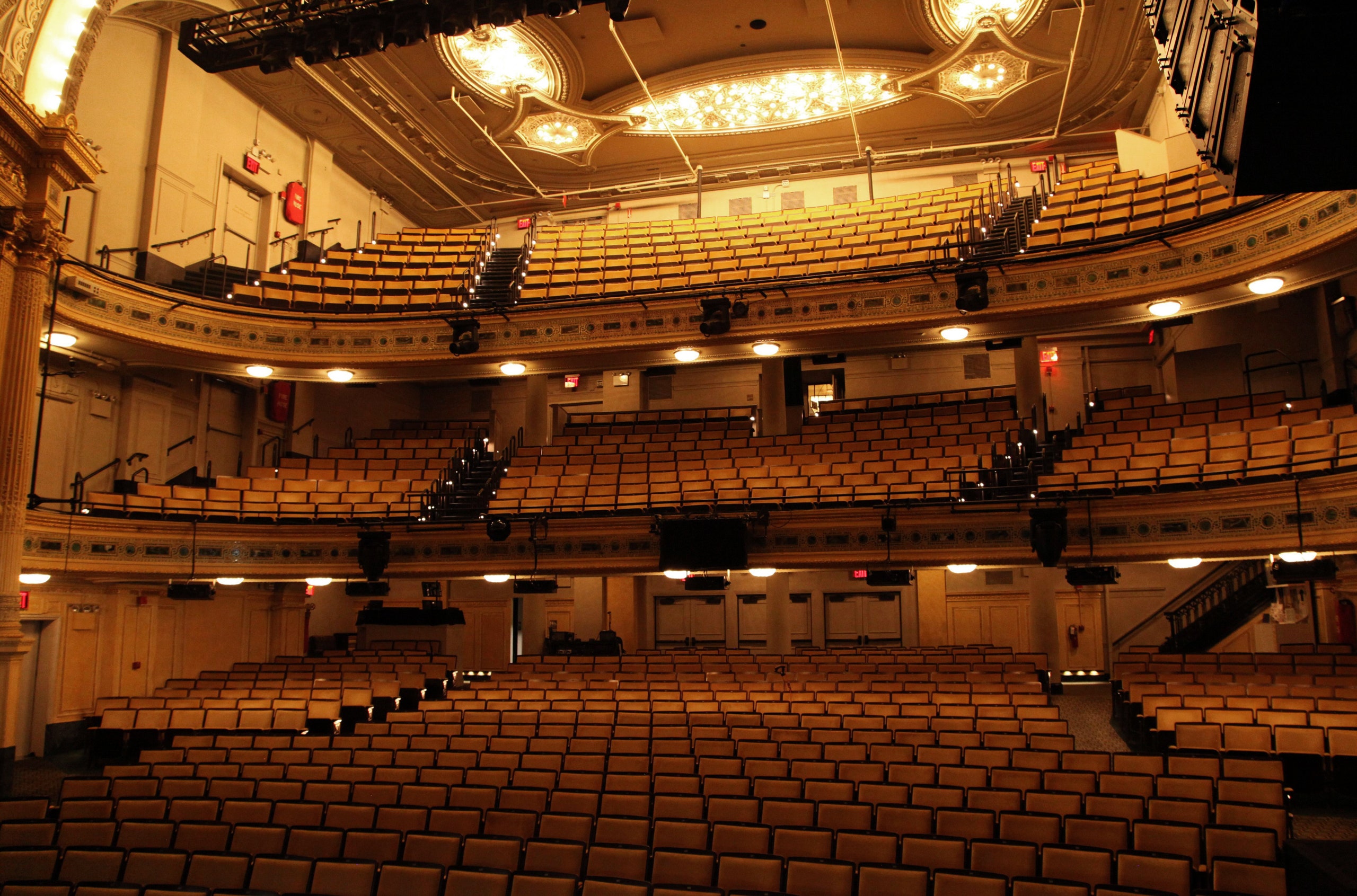 An empty theater.