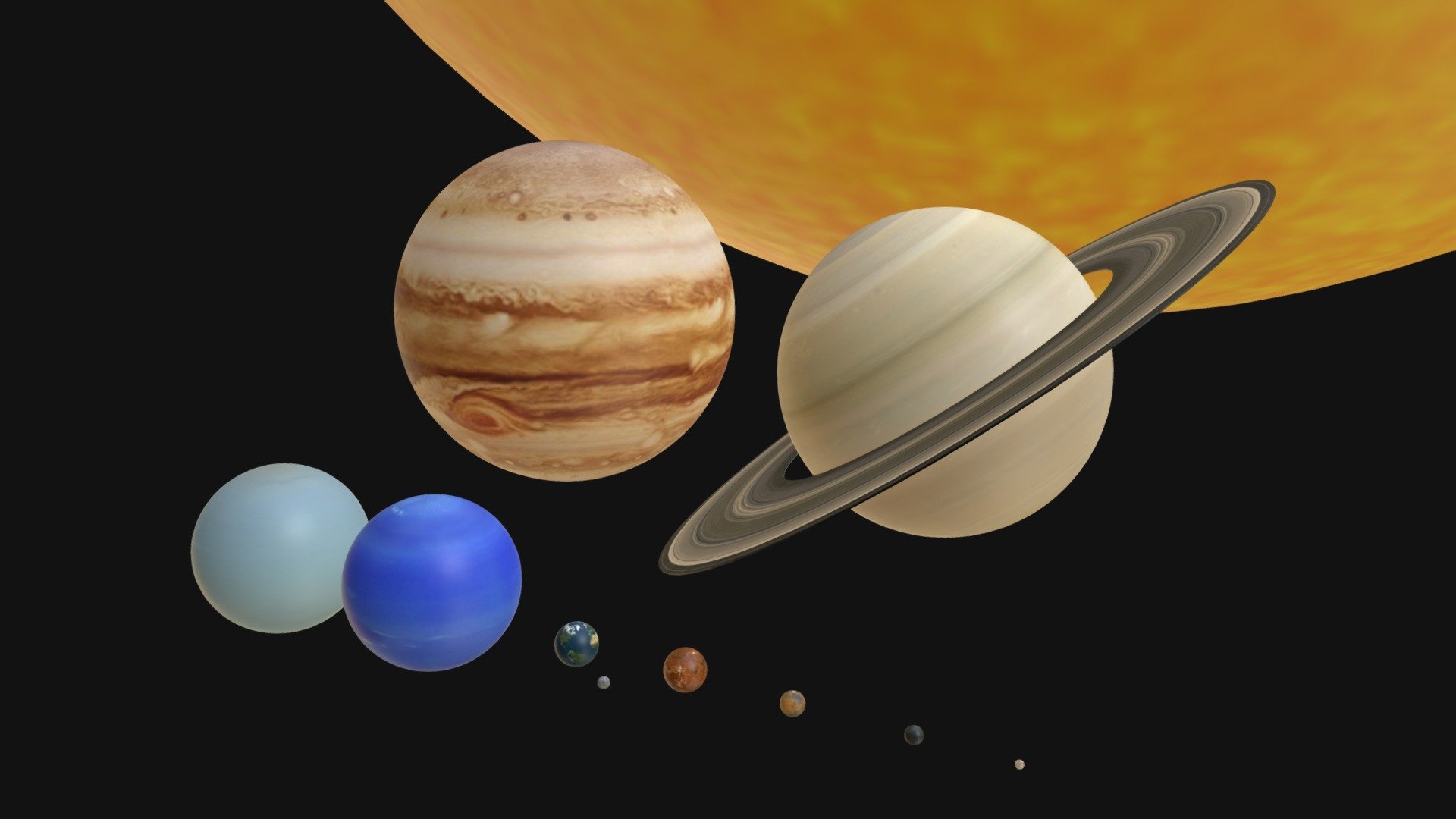 3D Solar System Model