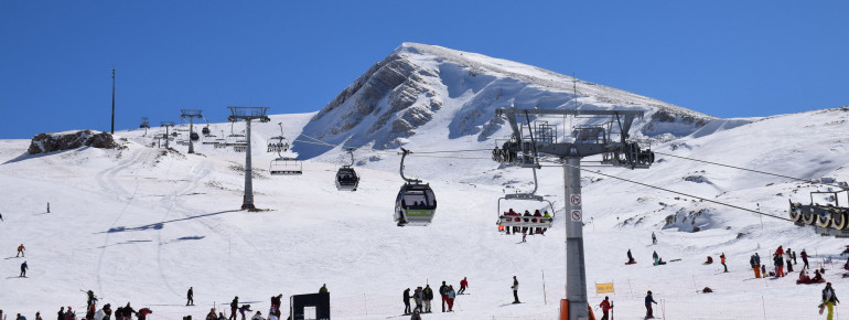 Pistenspaß am Mount Parnassos auf fast 2.500 Metern Höhe