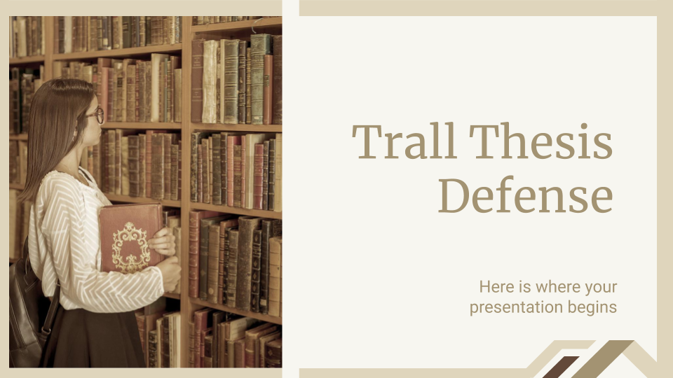 Trall Thesis Defense presentation template 